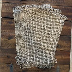 Rustic Woven Fringe Placemats